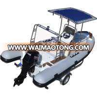 2019Year New China Cheap 19ft Fiberglass Bottom 5.8M Rib Boat